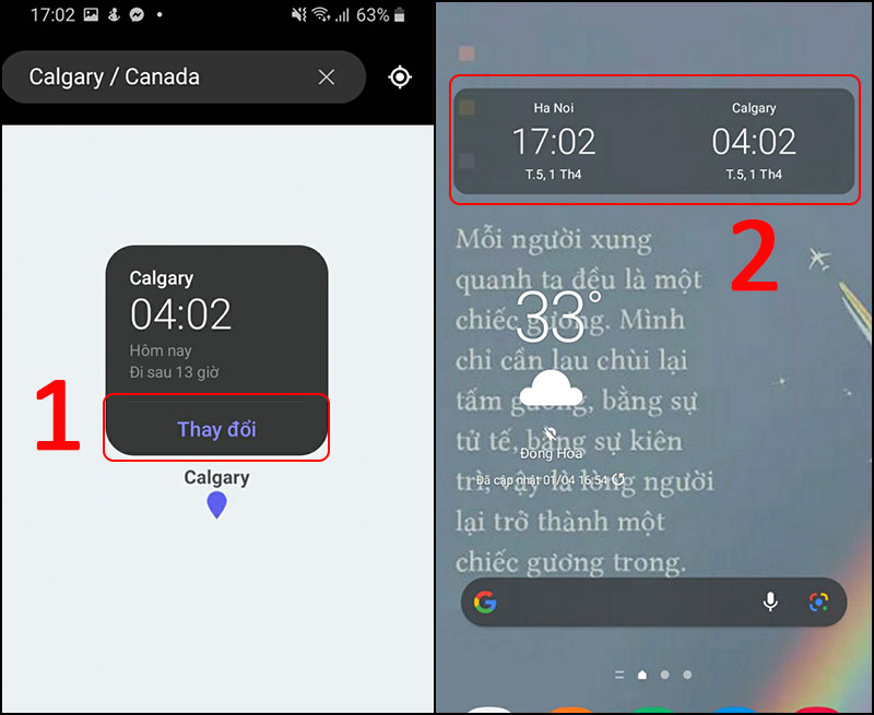 Hướng dẫn cách hiển thị 2 múi giờ trên điện thoại Samsung cực đơn giản